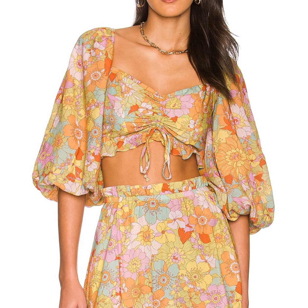 Show Me Your Mumu floral crop top